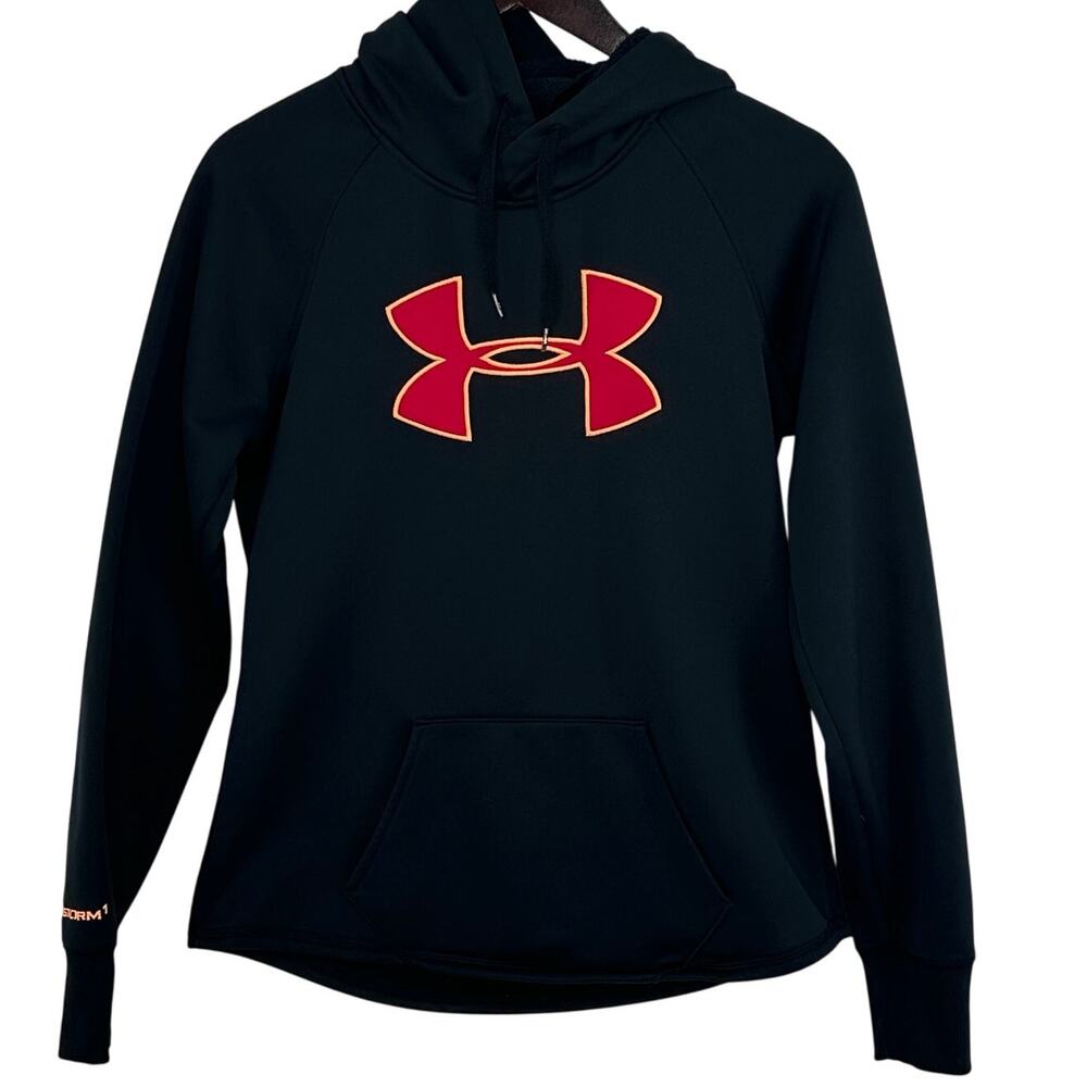 Under Armour ColdGear Hoodie Womens Small Black